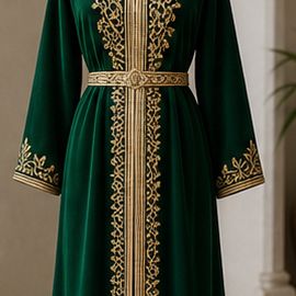 Démo · Caftan vert émeraude